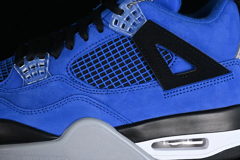 All Categories Air Jordan Jordan Series Basketball Shoes Air Jordan 4 GX Foreign Trade Edition Air Jordan 4 Retro "Eminem Encore" AJ4 Joe 4 Helm Blue Suede Basketball Shoes